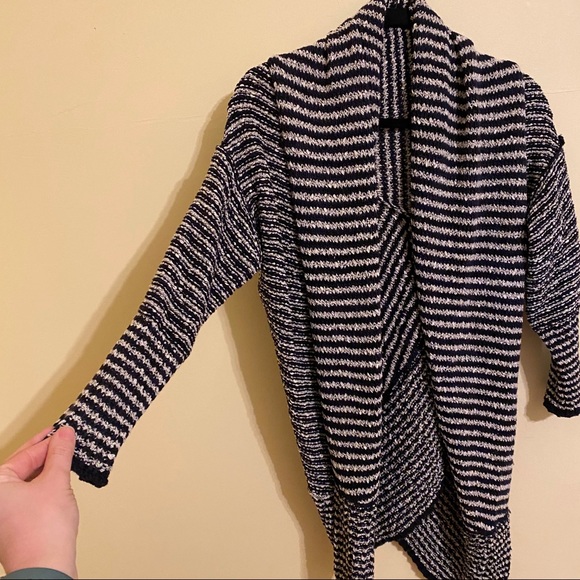 Free people • black & white striped knit cardigan - Picture 5 of 5